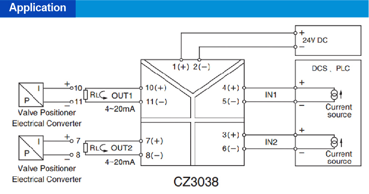 2 inputs 2 outputs Analog Output Signal Isolator